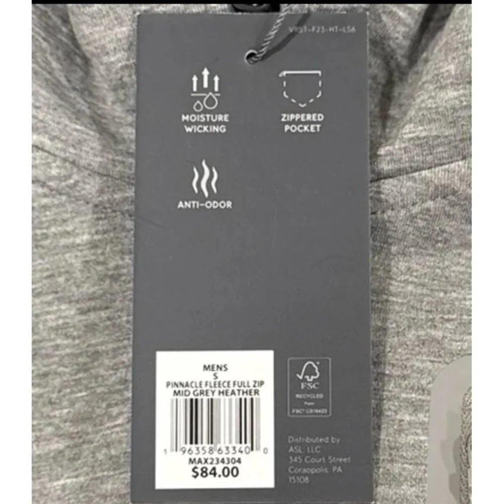 VRST Pinnacle Fleece Full Zip‎ Hooded Jacket Men's Small